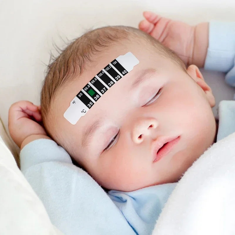 10Pcs Forehead Head Strip Thermometer